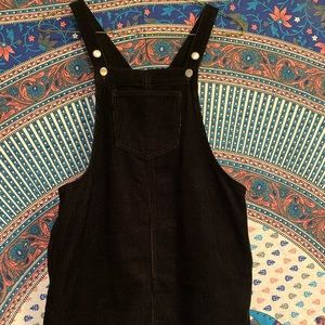 Black corduroy dress